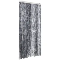 VidaXL Fliegenvorhang Silbern 100x230 cm Chenille