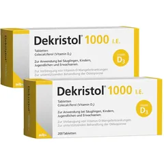 Dekristol 1.000 I.E. Tabletten Doppelp. 2X200 St