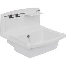 Sanit Ausgussbecken Multiset Weiss Waschtrog Waschbecken Garten Spülbecken