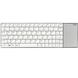Rapoo E2710 Wireless Keyboard mit Touchpad DE weiß (16197)
