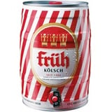 Früh Kölsch 5 Liter Bierfass mit Zapfhahn, Pfandfrei 4,8% Vol