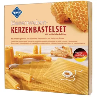 Pebaro WACHS-SET 1 - Bienenwaben-Kerzenbastelset,