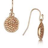 Buckley London Paar Ohrhänger BUCKLEY LONDON "rosèfarben mit caprifarbenen Kristallen", Damen, Gr. one-size, Messing, rot, Ohrringe