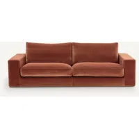 AM.PM Sofa Skander, Samt terrakotta 3-Sitzer