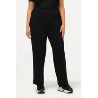 Ulla Popken Sporthose Gerade Schwarz 50/52