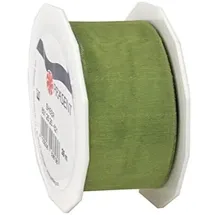 Präsent Geschenkband Polyester Olive 25 m x 25 mm