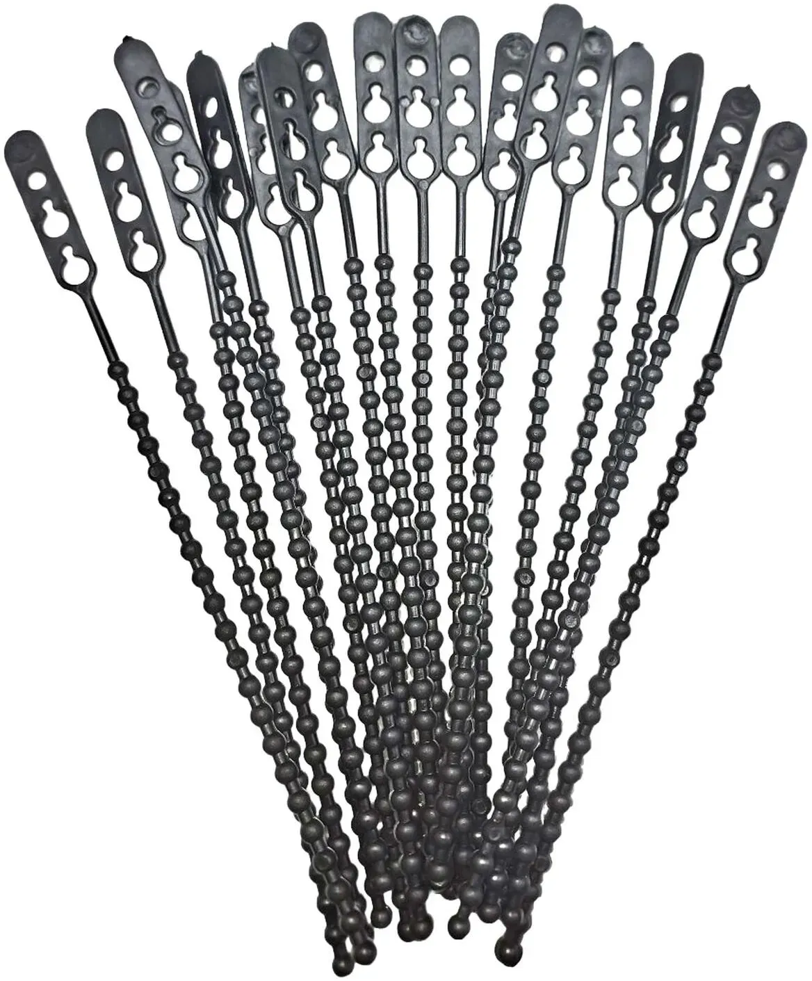 Schnellbinder Blitzbinder Länge 140mm wiederverschließbar schwarz, 100 Stk.