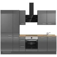 Nobilia Küchenzeile Flash II 270 cm grau