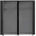 Forte Kleiderschrank Bohol 215,9 x 214 x 59,6 cm Schwarz