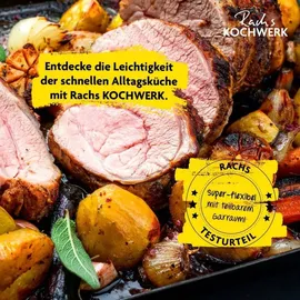 GOURMETmaxx Heißluft-Fritteuse Vario-Doppelkammer 9l - Schwarz