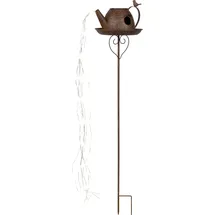 AMBIA GARDEN Solarleuchte Kunststoff/Metall 20,5x85,0 cm mit Schalter rot