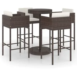 vidaXL Gartenbar-Set 5-tlg. Braun