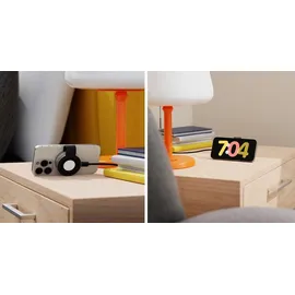 Twelve South ButterFly 2-in-1 MagSafe Ladegerät – Laden von iPhone, und Apple Watch, gleichzeitig – Dient als Displayständer – Rei... - Grau