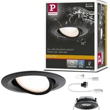 Paulmann Einbauleuchte Nova Plus 1x35W rund Schwarz matt Alu Zink