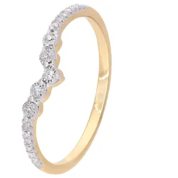 GLIZZ GL8670 Damen Diamant-Ring Gold 333/8K, 54/17,2
