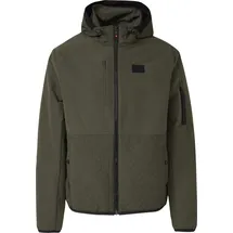 s.Oliver Sportive Jacke im Fabricmix mit verstellbarer Kapuze - olive - XXL