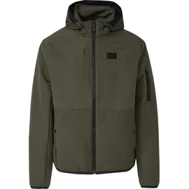 s.Oliver Sportive Jacke im Fabricmix mit verstellbarer Kapuze - olive - XXL