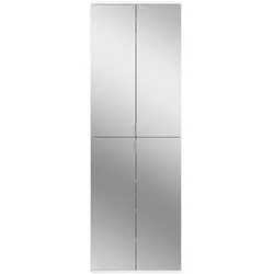 ProjektX Kleiderschrank 4 Türen weiß, Spiegel.