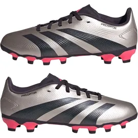 adidas Predator League Kids MG Platinum Metallic / Aurora Black / Turbo 36 2/3