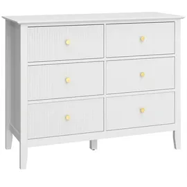 Homcom Sideboard 100 x 78 x 40 cm Weiß