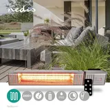 Nedis HTPA30ESS Heizstrahler 2 kW grau/silber