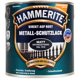 Hammerite Metall-Schutzlack 750 ml anthrazitgrau matt