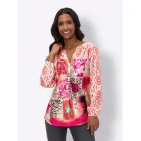Heine Druckbluse heine apricot-orange-bedruckt