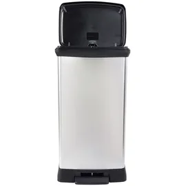 Curver Tretmülleimer Deco 50 L Silbern