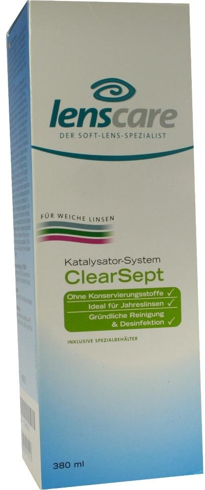 Lenscare Clearsept 380ml + Behälter 1 P