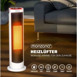 monzana Heizlüfter 2000 W Weiß