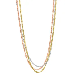 Kette mit Anhänger LADY, silber (silber 925), Halsketten, Damen, Silber 925 (Sterlingsilber)