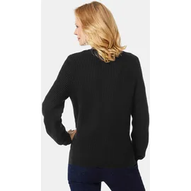 GOLDNER Elegante Strickjacke mit V-Ausschnitt Schwarz 20