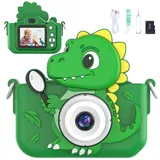 KinderKamera, Kinder Kamera,1080P 2,0’’ Bildschirm Kamera Kinder mit 32GB-Karte Selfie Digitalkamera Fotoapparat Kinder Geschenk für 3-12 Jahre Jungen und Mädchen Weihnachten Spielzeug (Grün)