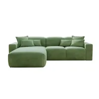 Ecksofa  Leni , grün , Maße (cm): B: 265 H: 74