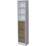 Hti-Living Klara Hochschrank 36 x 26 x 173 cm Braun/Weiß MDF