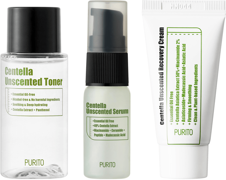 Purito Centella Unscented Mini Kit (3 Set)