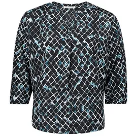 Betty&co Schlupfbluse Mint/Schwarz 42