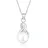 Elli Halskette Infinity Kristalle Süßwasserzuchtperle Silber/Weiß