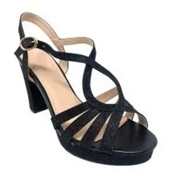 Bienve  Schuhe Zeremonie Dame  w18-73 schwarz  in Schwarz, 39