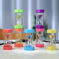 Sanduhr, Großes Set mit 5/6/7/8 Sanduhr-Timer, Sanduhr for Kinder, 1/3/5/10/15/30 Minuten, bruchsicher, bunter Kinder-Zahnbürsten-Timer for spielende Kinder (Color : 7 Pieces of 1+3+5+10+15+30+60 Min