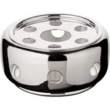 Edzard Stövchen Sheffield (Ø 14 cm) schwerversilbert – Kannenwärmer mit Teelicht, Teewärmer, Kaffeewärmer, Warmhalteplatte für Teekanne, Kaffeekanne, Sauciere, silberfarben