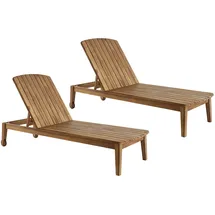 miliboo Sonnenliege 70 x 100 x 195 cm Beige