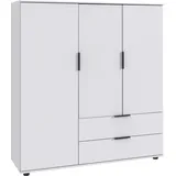 WIMEX Easy Plus Kleiderschrank 130 cm x 140 cm x 40 cm weiß