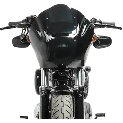 Lampenmaske MG8 passend für Dyna Street Bob 06-17 Lampen Verkleidung rauchgrau Craftride