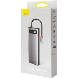 Baseus Metal Gleam USB-C 11 Ports), Dockingstation + USB Hub Grau