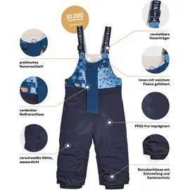 KILLTEC first instinct by killtec Kinder Skihose/Funktionshose mit Trägern und Schneefang FISW 44 MNS SKI PNTS, dunkelnavy, 86/92,