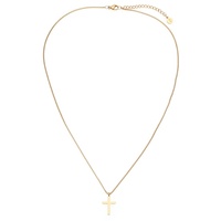 Cross Necklace Small - Vergoldetes Edelstahl / 500 - 550 - 50-55 cm - SAMIE