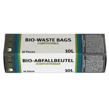 BIO4PACK Abfallbeutel 100% kompostierbar, 10 L, Faltschachtel (Rolle)