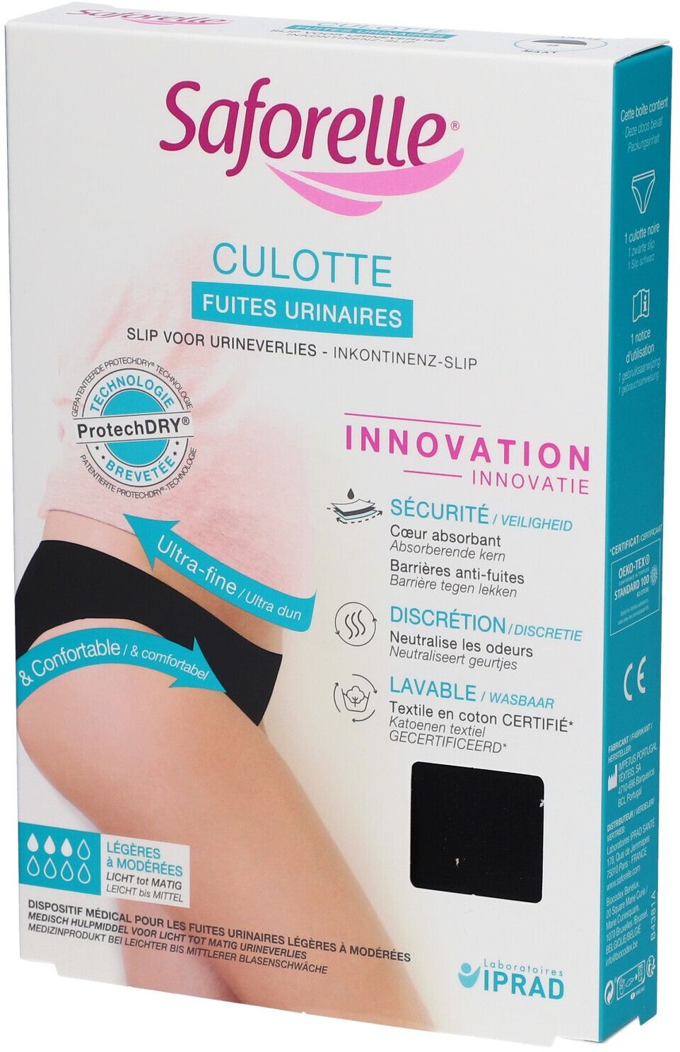 Saforelle® Culotte Fuites Urinaires Taille 46 1 pc(s) Slips pour l'incontinence