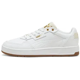 Puma Court Classic Lux Herren White/Alpine Snow/Gold 44